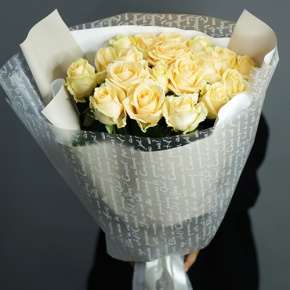 Букет из 19 роз Аваланж (70 см) в Звенигороде