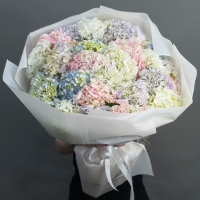 Букет из 23 гортензий микс в Звенигороде