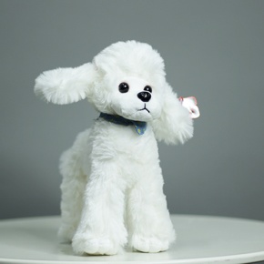 Плюшевый пудель белый (25 см) в Звенигороде