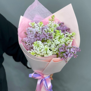 Букет из 11 веток сирени микс в Звенигороде