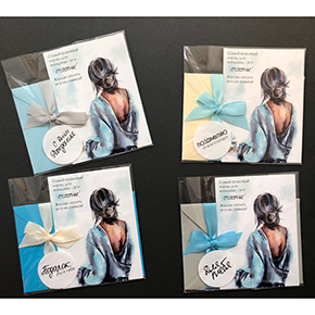 Открытка набор №6 "Самый красивый наряд для женщины-это счастье!" в Звенигороде