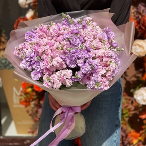 Букет из 19 ароматных маттиол в Звенигороде
