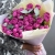 Букет "Малиновый бисквит" из кустовых и пионовидных роз и эвкалипта в Звенигороде