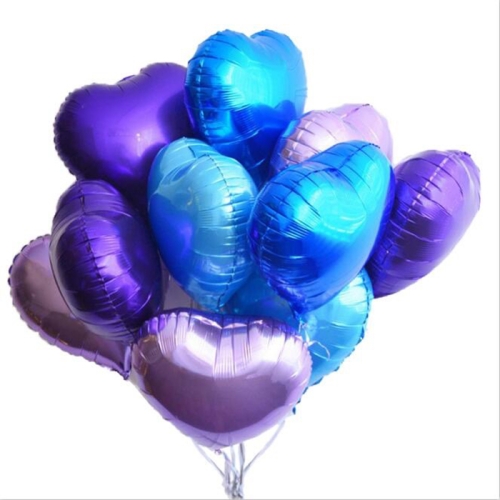 Сердце фиолетовое фольгированный шар с гелием (45 см) в Звенигороде