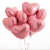 Сердце розовое фольгированный шар с гелием (45 см) в Звенигороде