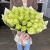 Букет 51 лаймовая роза (40 см) в Звенигороде