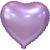 Сердце сиреневое фольгированный шар с гелием (45 см) в Звенигороде