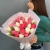 Букет из 25 кораллово-белых тюльпанов в Звенигороде