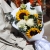 Букет "Солнечный цветочек" из подсолнуха, гиперикума, хризантем и орнитагалума в Звенигороде
