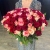 Букет 151 роза красный микс (50 см) в Звенигороде