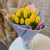 Букет из 15 жёлтых тюльпанов в Звенигороде